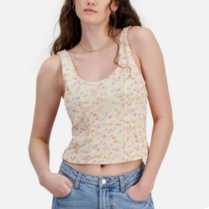 NWT Pink Rose Beautiful Pastel Floral Tank Top